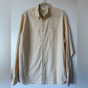 J. Crew Yellow Checkered Men's Shirt
